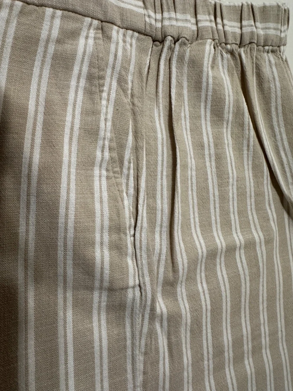Banana Republic Rowan Wide-Leg Linen Striped Pants - Size 6 - NWOT